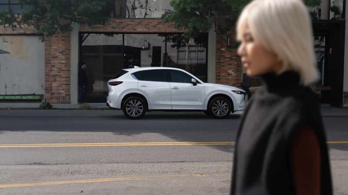 2025 Mazda CX-5 side view on street